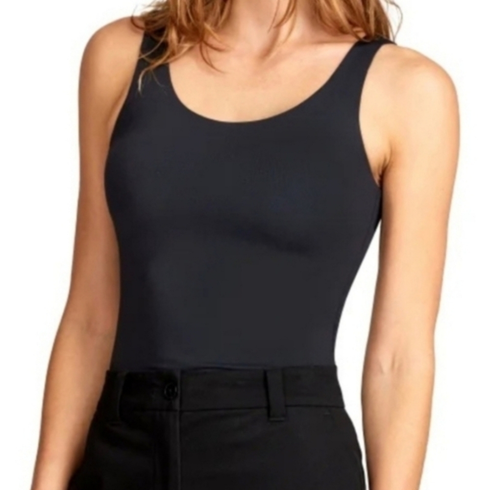 Frank and Oak Ladies Smoothing Contour Tank Top Size Small Black Sleeveless